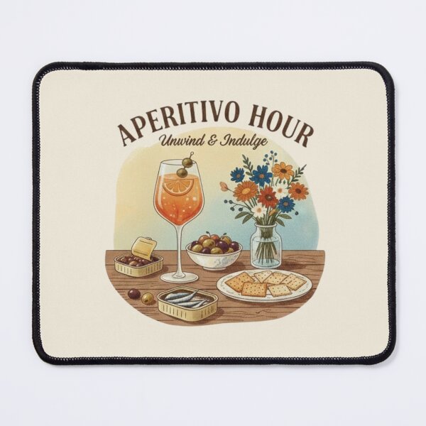 Item preview, Italian Aperitivo Hour Watercolor Still Life designed and sold by xofi.