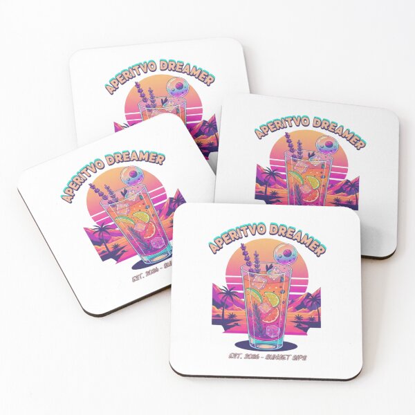 Item preview, Aperitivo Dreamer Retro Sunset Cóctel Vaporwave designed and sold by xofi.