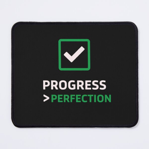 Item preview, Progress Over Perfection – Growth Mindset Motivation Quote Design designed and sold by AdicretorDesign.