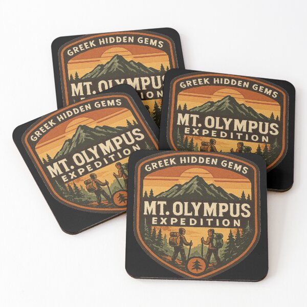 Item preview, Mt. Olympus Expedition Greek Hidden Gems - Vintage Hiking & Mountaineering Badge designed and sold by TSE DESIGN.