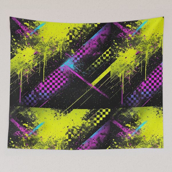 Item preview, funky Seamless Patterns  Colorful Urban Pop Art, Rainbow Gradients & Abstract Anime Vibes COOL  ART colorful  patterns seamless designs Colorful Cartoon Pattern Graffiti  designed and sold by Design Repo.