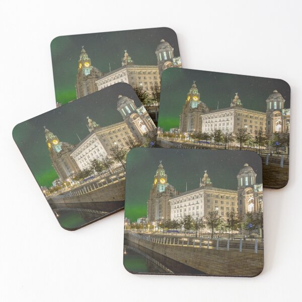 Item preview, Liverpool Three Graces Northern Lights designed and sold by Alisonchambers2.