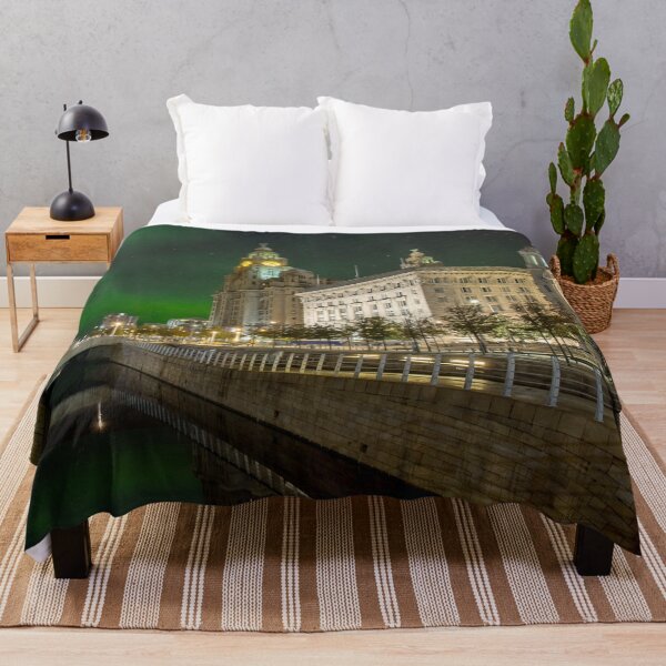 Item preview, Liverpool Three Graces Northern Lights designed and sold by Alisonchambers2.