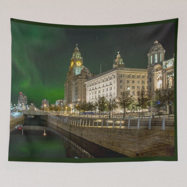 Item preview, Liverpool Three Graces Northern Lights designed and sold by Alisonchambers2.
