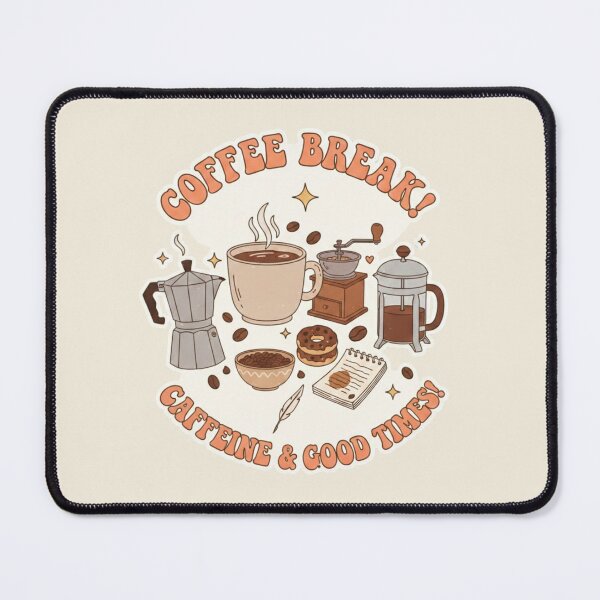 Item preview, Coffee Break! Caffeine & Good Times Retro designed and sold by xofi.