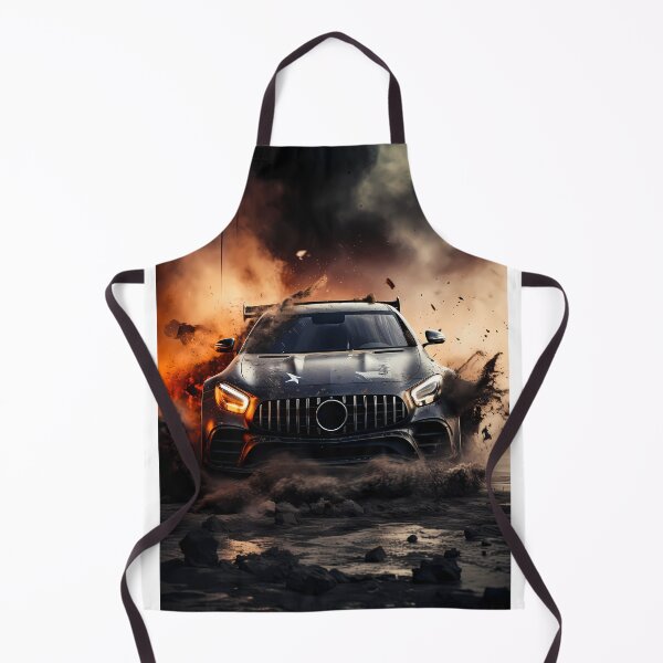 Item preview, Matte Black Sports Car Charging Through Explosive Mud Debris Storm designed and sold by RevUpDesign.