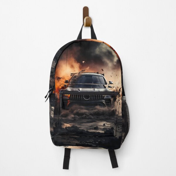 Item preview, Matte Black Sports Car Charging Through Explosive Mud Debris Storm designed and sold by RevUpDesign.