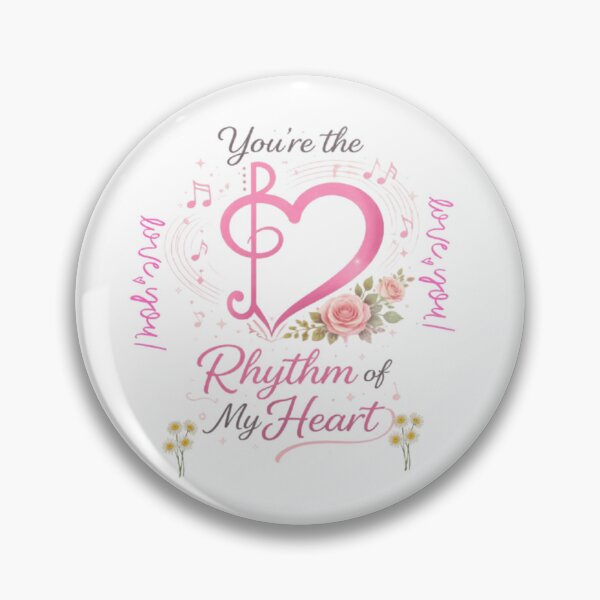 Item preview, “You’re the Rhythm of My Heart – Romantic Music Love Design” designed and sold by GloboStyle Design .
