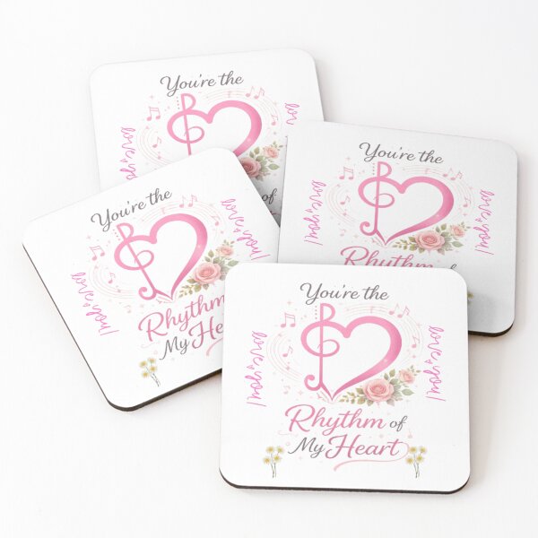 Item preview, “You’re the Rhythm of My Heart – Romantic Music Love Design” designed and sold by GloboStyle Design .