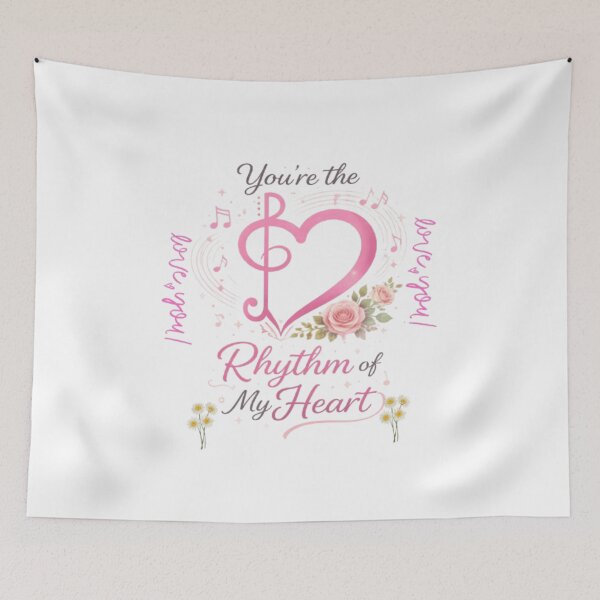 Item preview, “You’re the Rhythm of My Heart – Romantic Music Love Design” designed and sold by GloboStyle Design .