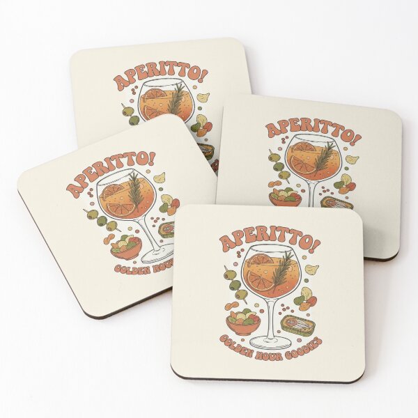 Item preview, Aperitto! Golden Hour Goodies Retro Cocktail designed and sold by xofi.