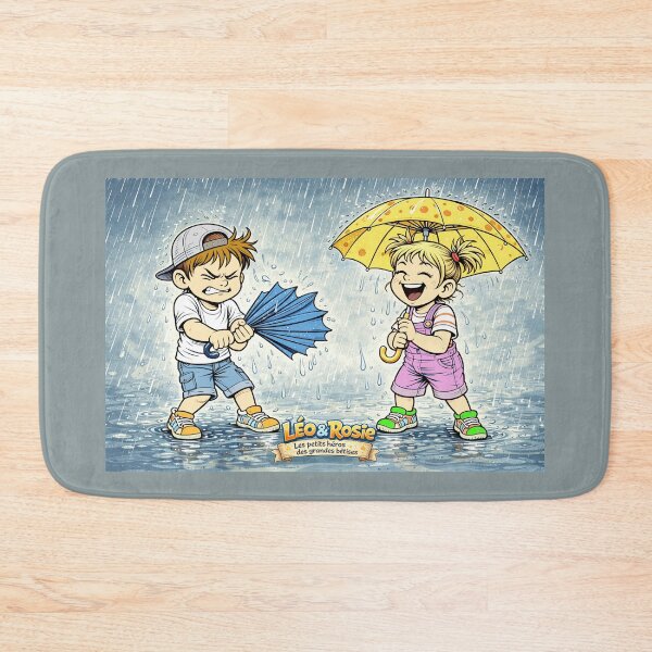 Item preview, Children laughing in the rain. designed and sold by chromyral-creations.