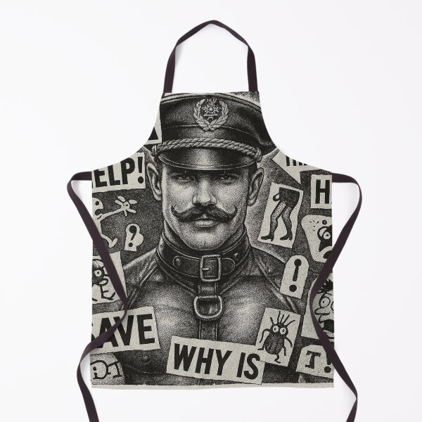 Item preview, Gay Leather Bar Daddy Berlin Dada Pride Graphic Design designed and sold by ItsAKinkThing.