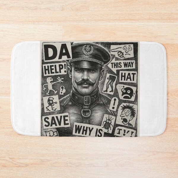 Item preview, Gay Leather Bar Daddy Berlin Dada  Pride Graphic Design designed and sold by ItsAKinkThing.