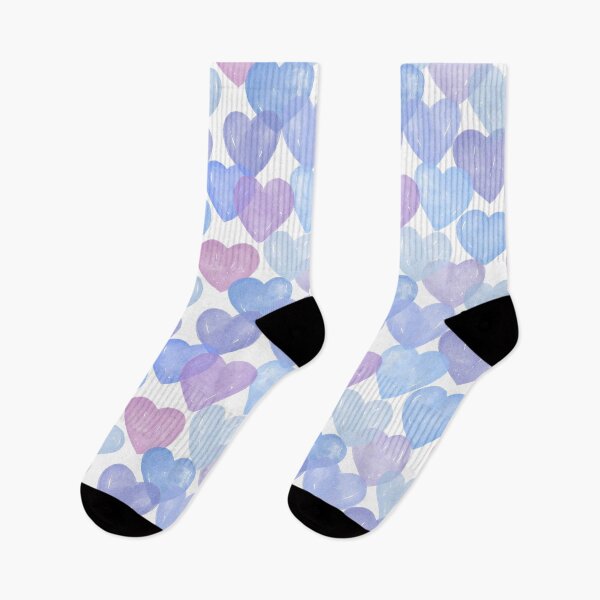 Item preview, Soft Watercolor Overlapping Hearts Pattern designed and sold by katasonovaart.