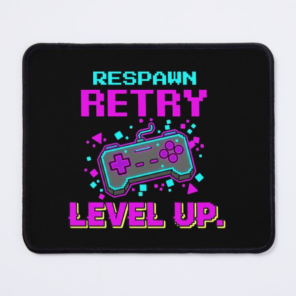 Item preview, Respawn Retry Level Up Gaming Motivation designed and sold by MotivaChic.
