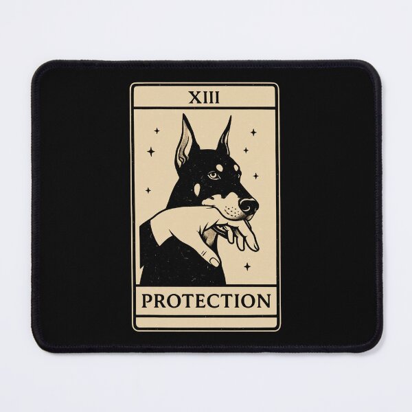 Item preview, XIII Protection Tarot Dog Dark Occult Illustration designed and sold by JEFDodsonArt.