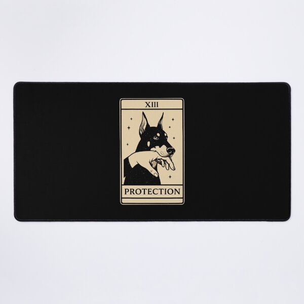 Item preview, XIII Protection Tarot Dog Dark Occult Illustration designed and sold by JEFDodsonArt.