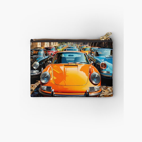 Item preview, Classic Coupe Leading Parade Through Sunny European Village Street designed and sold by RevUpDesign.