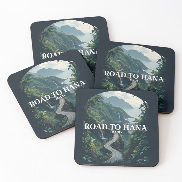 Item preview, Road to Hana Scenic Drive Illustration designed and sold by wildexperience.
