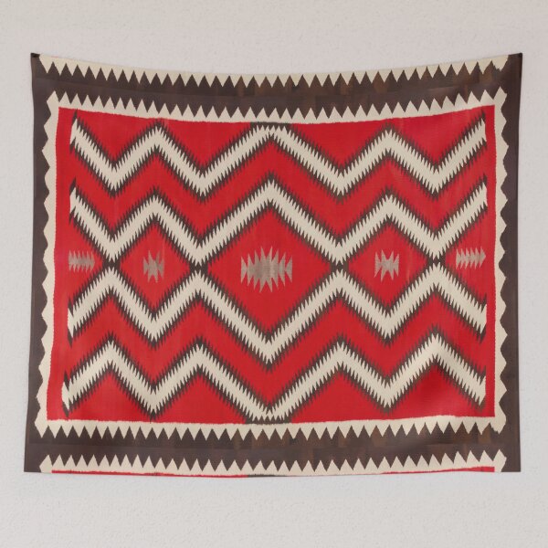 Item preview, NAVAJO c.1915 Tapestry Restored For Home Display (ideal fit for large throw blanket) designed and sold by Big Bang Canvas.