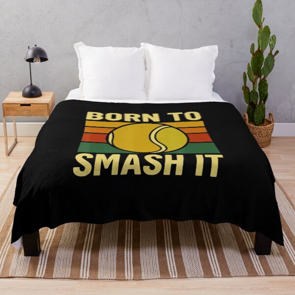 Item preview, Born To Smash It Funny Tennis Quote Vintage Retro Style designed and sold by WayTBeenkenArt.