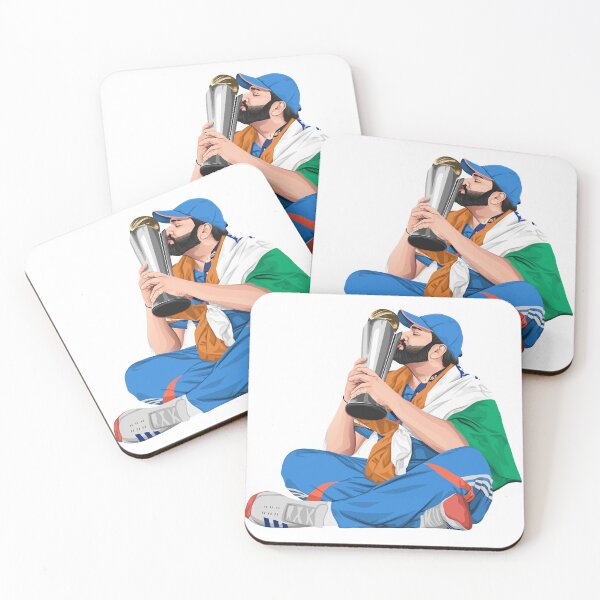 Item preview, Rohit Sharma with the World Cup  designed and sold by VectAnik.