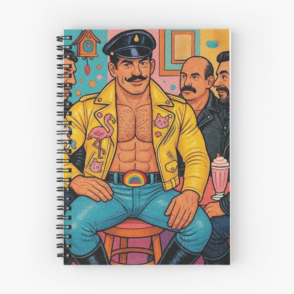 Item preview, Gay Russian Biker Daddies Postmodernism Pop Color Pride Graphic Design designed and sold by ItsAKinkThing.