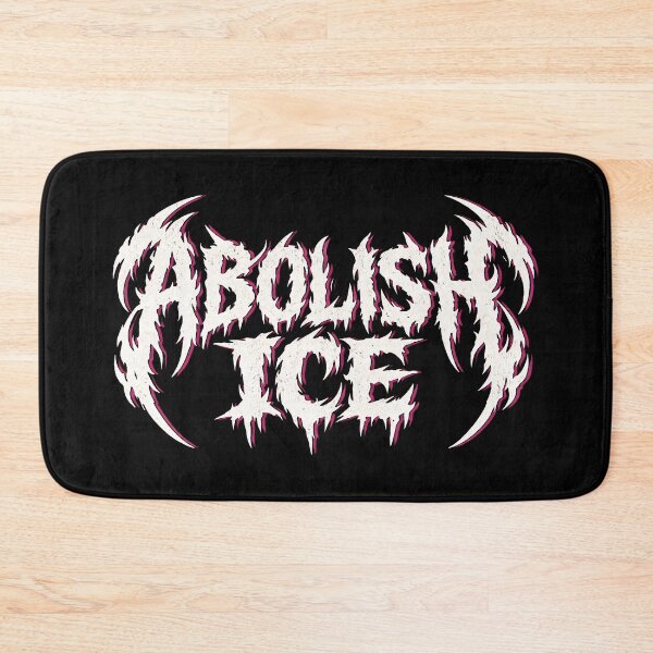 Item preview, Abolish ICE Metal Style Text designed and sold by Eh Plus Designs.