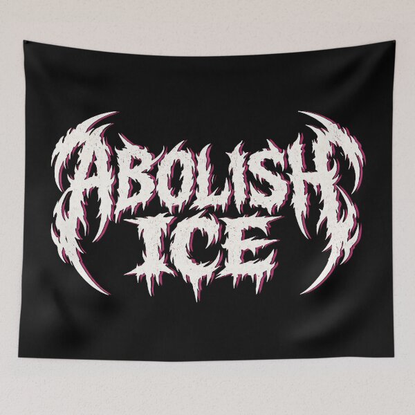 Item preview, Abolish ICE Metal Style Text designed and sold by Eh Plus Designs.