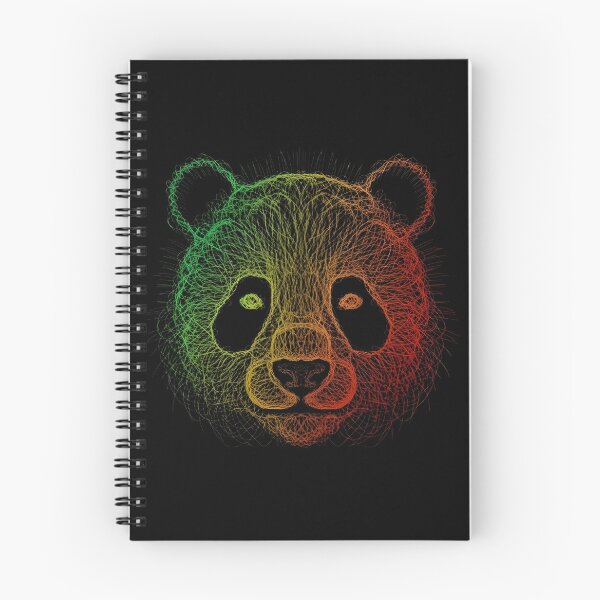 Item preview, Neon Panda Face – Abstract Line Art Digital Illustration designed and sold by mitdz shop.