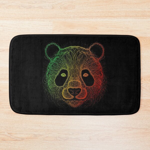 Item preview, Neon Panda Face – Abstract Line Art Digital Illustration designed and sold by mitdz shop.