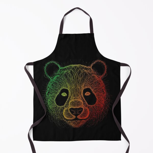 Item preview, Neon Panda Face – Abstract Line Art Digital Illustration designed and sold by mitdz shop.