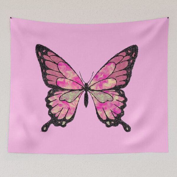 Item preview, Funky pink butterfly designed and sold by BeJahMan.