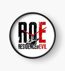 ROE Logo White Clock