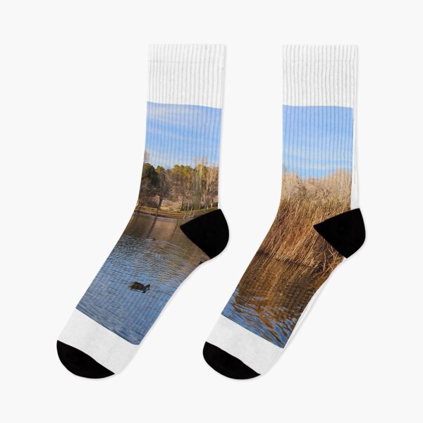 Item preview, Peaceful Lake with Ducks and Reeds designed and sold by Phakade's Photos.