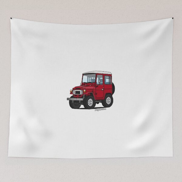 Item preview, Chibi Tooned Land Cruiser FJ40 Vector Art designed and sold by Heybratan.
