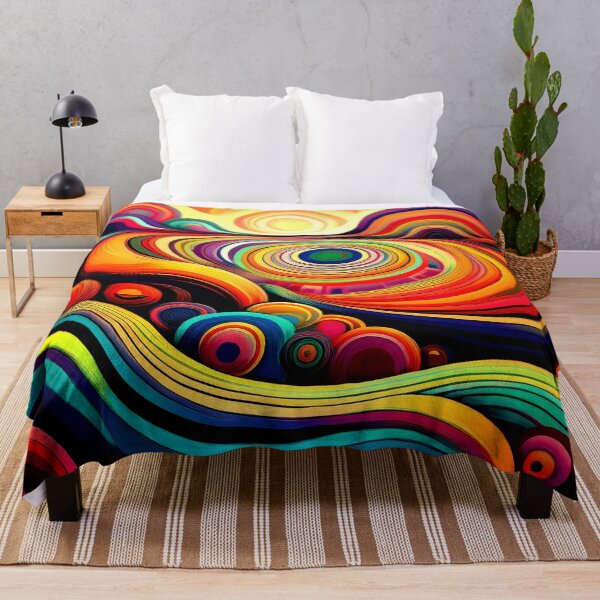 Item preview, Colorful Wallcovering Tapestry, duvet cover, throw blanket, shower curtain designed and sold by CharlottePlaceArt.
