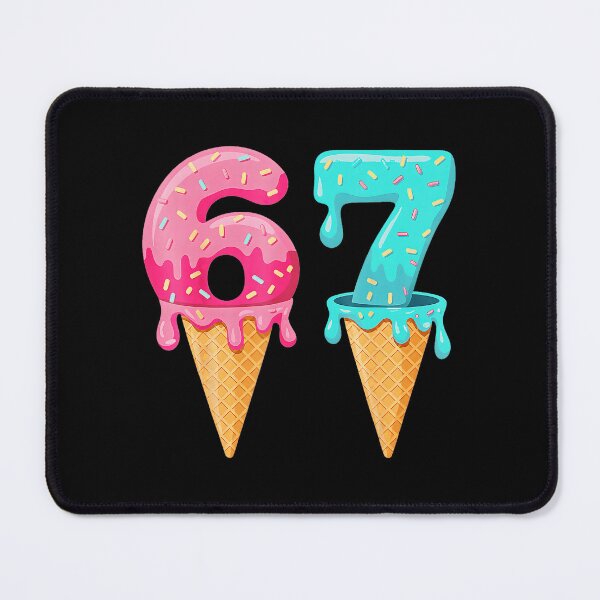 Item preview, 67 Ice Cream Drip Funny Number Birthday Style designed and sold by miaa-artistshop.