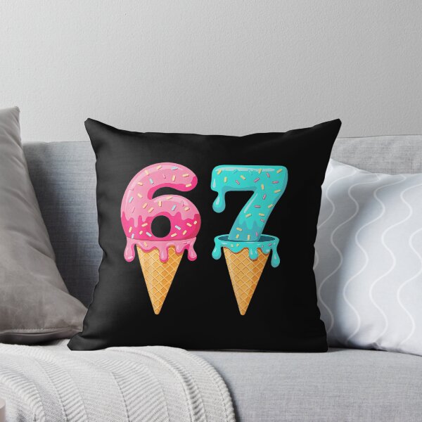 Item preview, 67 Ice Cream Drip Funny Number Birthday Style designed and sold by miaa-artistshop.