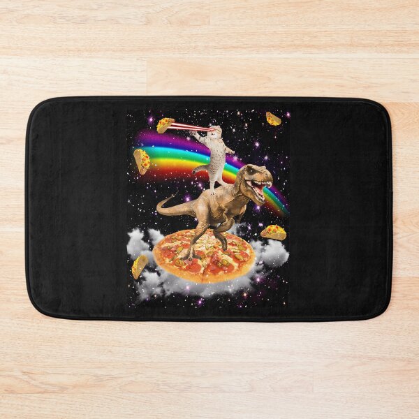 Item preview, The Original Galaxy Laser Eye Cat On Dinosaur On Pizza With Tacos  Rainbow designed and sold by Kuvee05.