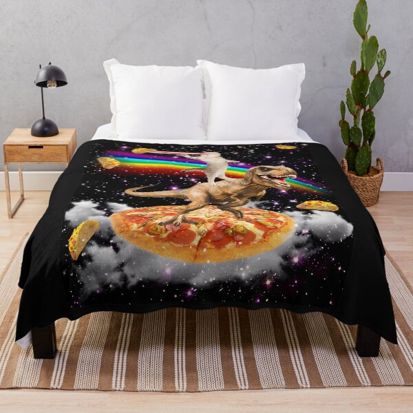 Item preview, The Original Galaxy Laser Eye Cat On Dinosaur On Pizza With Tacos Rainbow designed and sold by Kuvee05.