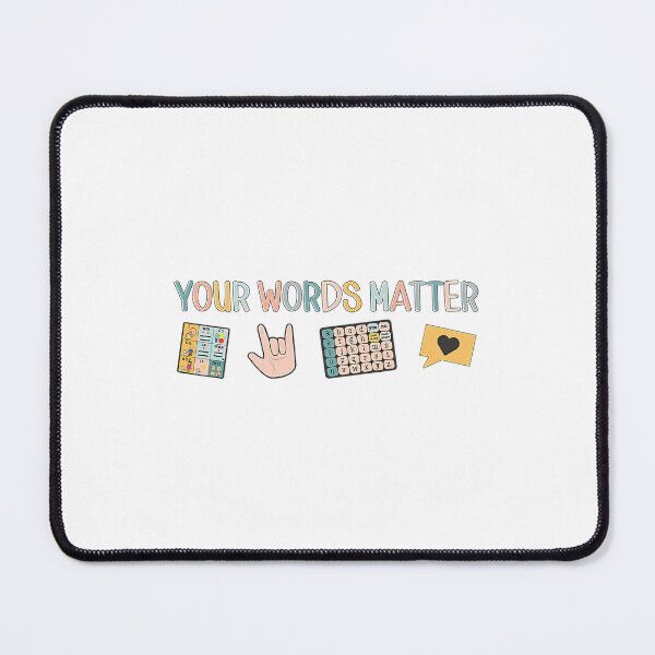 Item preview, AAC ASL Speech Therapy Quote designed and sold by tdvlrmsc75.