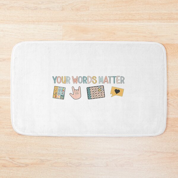 Item preview, AAC ASL Speech Therapy Quote designed and sold by tdvlrmsc75.