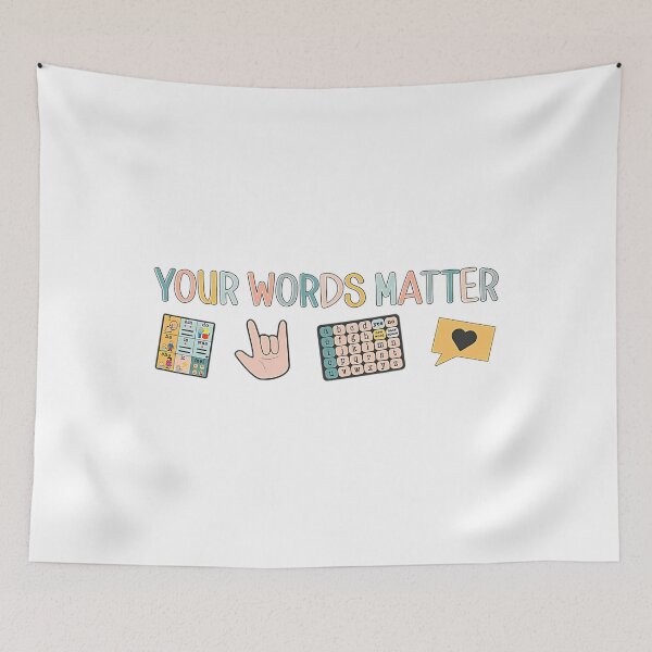 Item preview, AAC ASL Speech Therapy Quote designed and sold by tdvlrmsc75.
