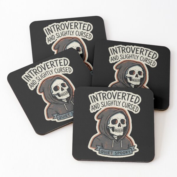 Item preview, Introverted and Slightly Cursed – Quiet Spooky Skeleton for Introverts designed and sold by cr6zym1nd.