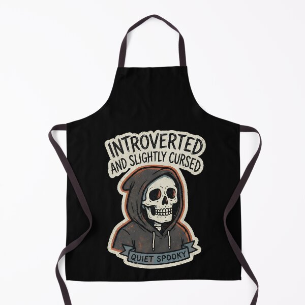 Item preview, Introverted and Slightly Cursed – Quiet Spooky Skeleton for Introverts designed and sold by cr6zym1nd.