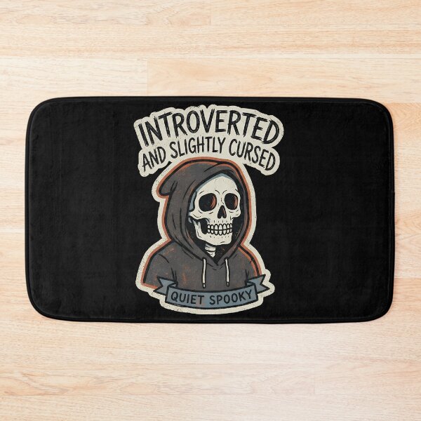 Item preview, Introverted and Slightly Cursed – Quiet Spooky Skeleton for Introverts designed and sold by cr6zym1nd.