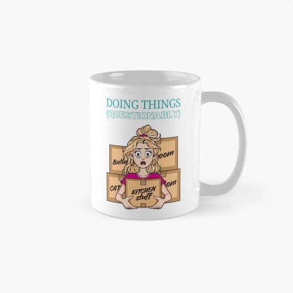 Item preview, Doing Things - Questionably - Stressed Woman on Moving Day designed and sold by ObsidianDaz.
