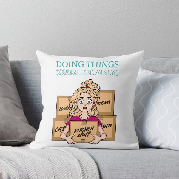 Item preview, Doing Things - Questionably - Stressed Woman on Moving Day designed and sold by ObsidianDaz.